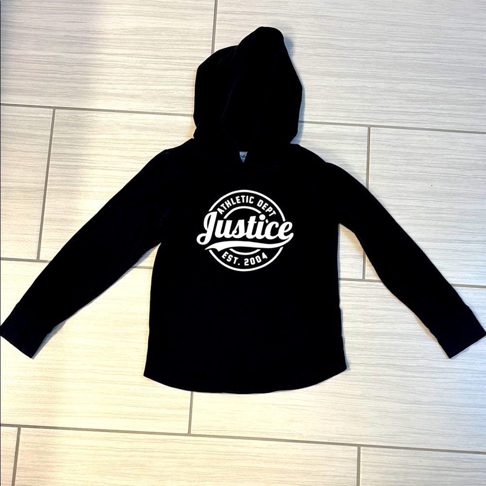 Justice Black Girls Hoodie size 7